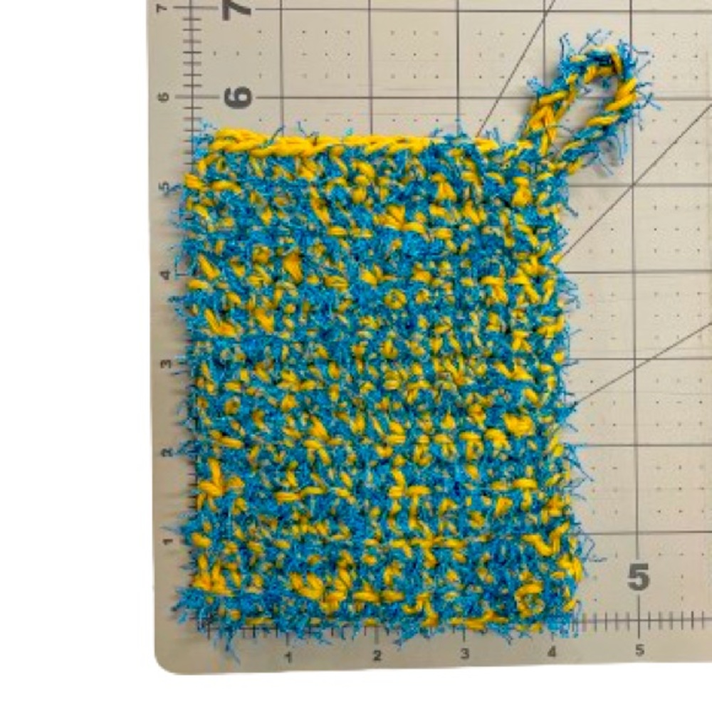 ⭐️⭐️⭐️⭐️⭐️ Rated Item - Large Handmade Crochet Dish/Multipurpose Scrubby - Picture 2 of 7